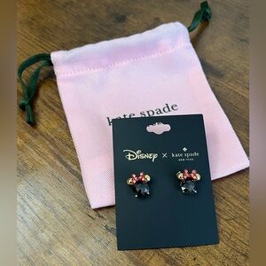 ✨Guaranteed Authentic Disney x Kate Spade Minnie Earrings✨